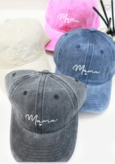 MAMA ACID WASH BASEBALL CAP