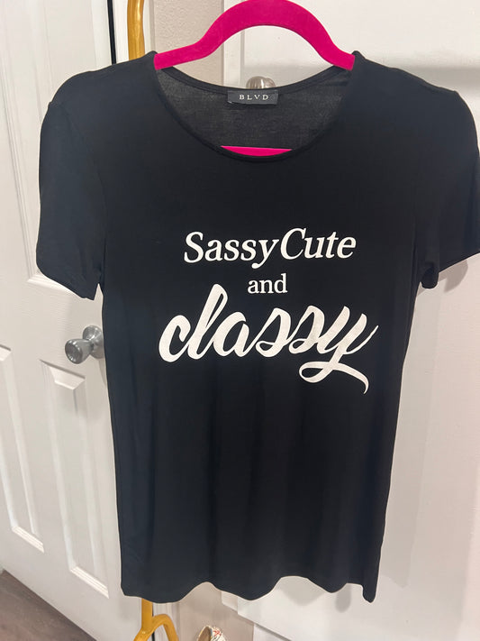 SASSY CUTE & CLASSY GRAPHIC TSHIRT