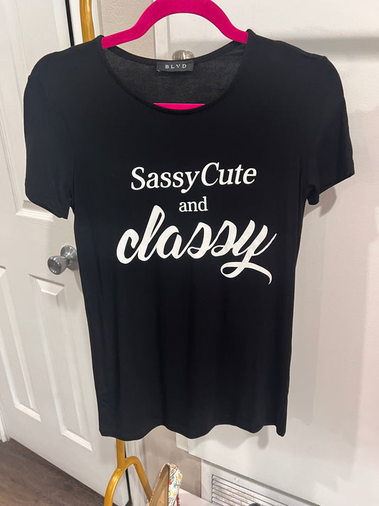 SASSY CUTE & CLASSY GRAPHIC TSHIRT