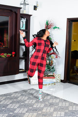 RED & BLACK  PLAID ONSIE