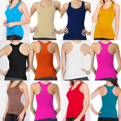 DAZI RIBBED TANK FREE SIZE FITS UP TO A 2XL